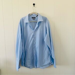 London Fog Men's Light Blue Dress Shirt
